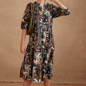Velvet by Graham & Spencer Johanna Tiered Boho Dress Madrid NWT - Size XS